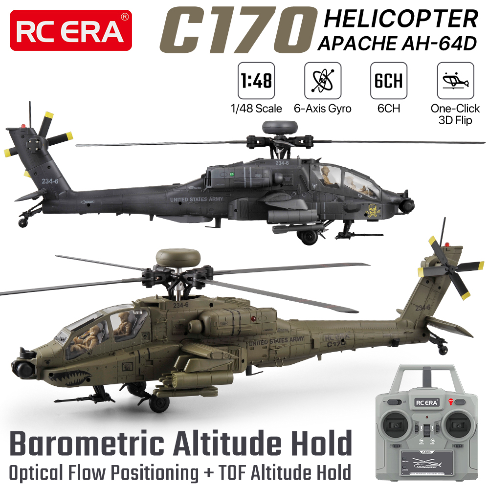 Drone Rc Jet - RC ERA 1/48 RCヘリコプター 6CH Apacheプレーン