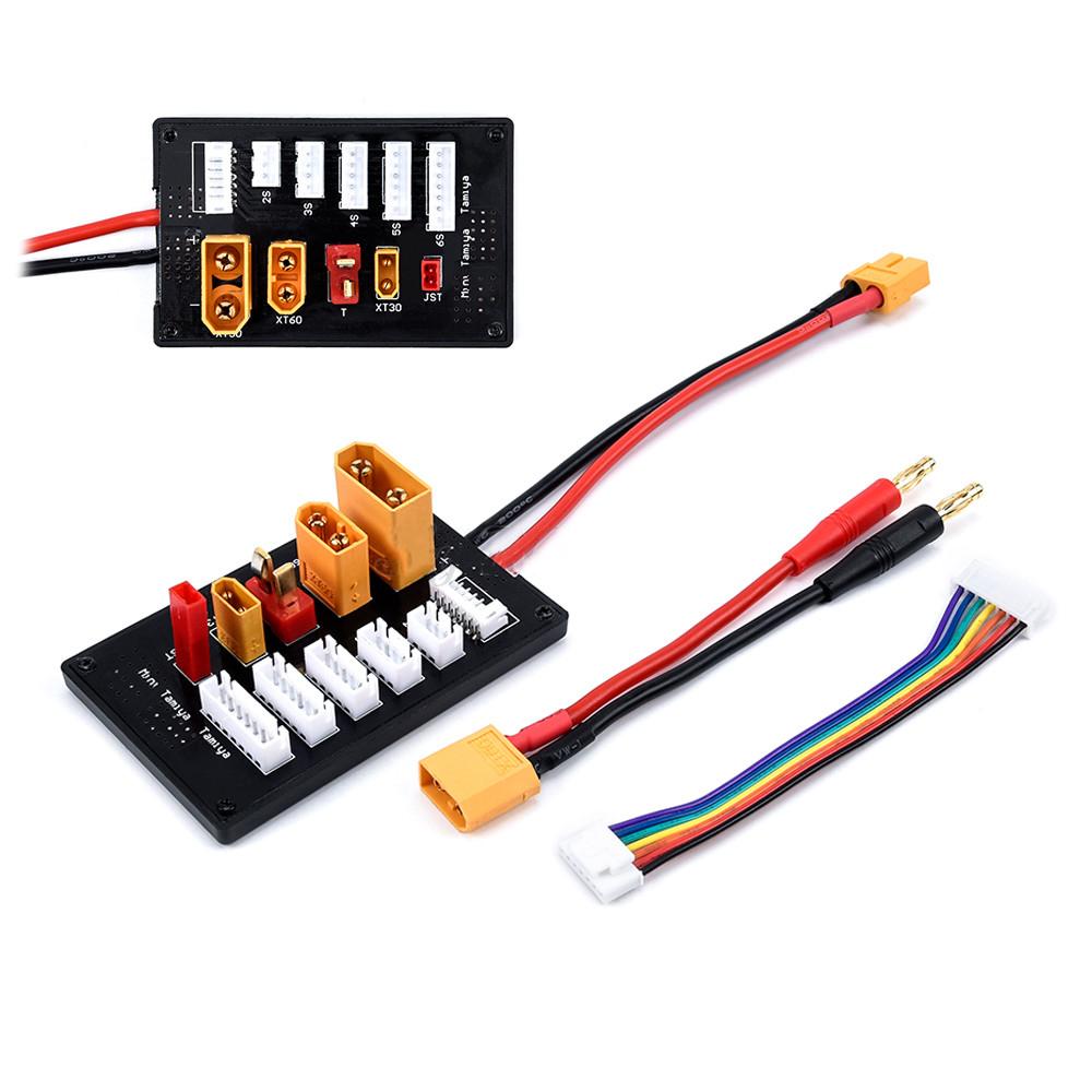 Lipo Parallel Charging Board - Hobbymate XT30 XT60 XT90 jst tコネクタリポバッテリー充電器ボード2-6並列バランス用のボードを充電imax