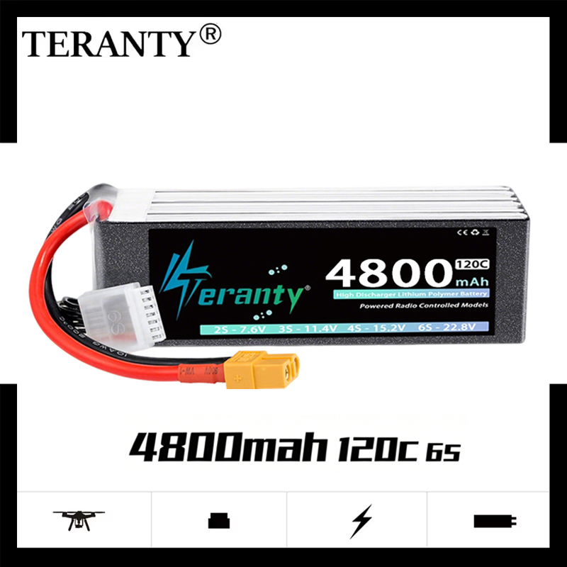 Drone Rcs - TERANTY 6S 4800mAh リポバッテリー 22.8V 120C/240C
