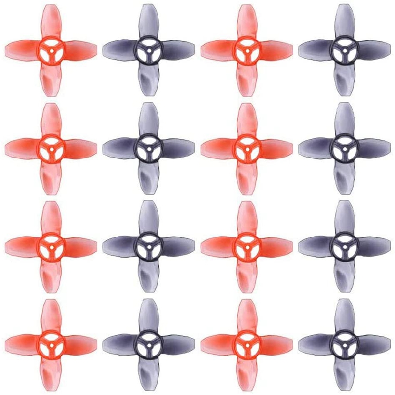 Nano Quad Fpv - エマックスアバンティニーホーク-屋内レーシングドローン,プロペラ,4ブレード,1.5mm,40mm, 0802, 16個