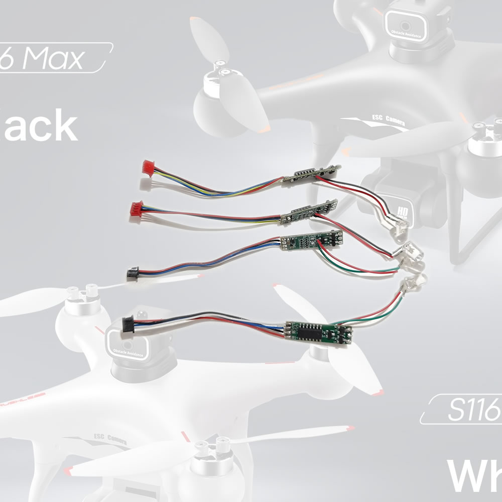 Drone Rc S116 - ESC ボード ライトバー付き フルセット 4 個