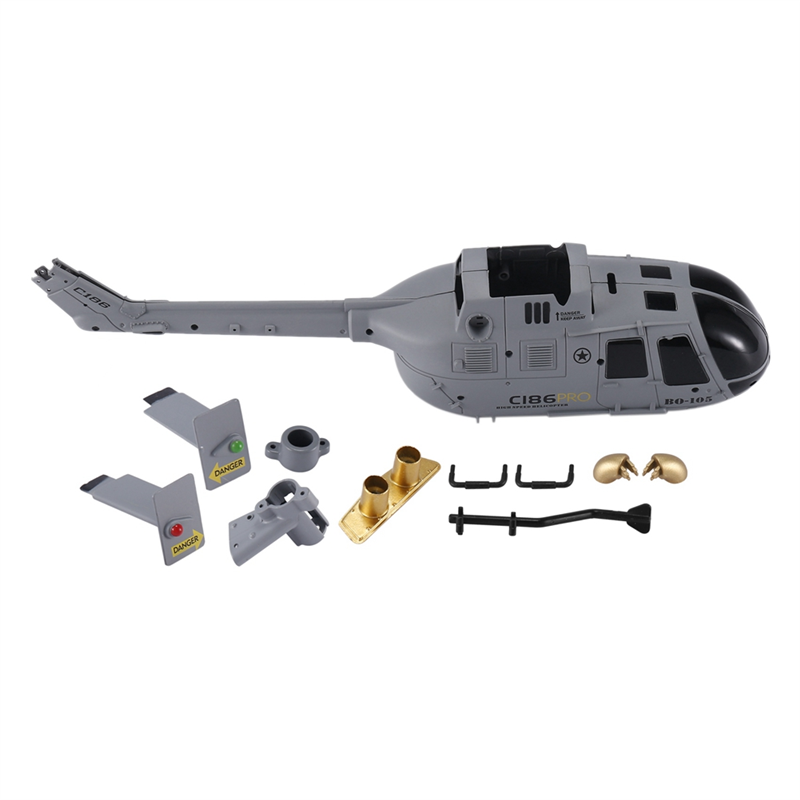 Drone Rc Controller Cover - Rcヘリコプターおよびドローンシェルカバーセット,脱脂スペアパーツ,アップグレードアクセサリー,c186 C-186 pro