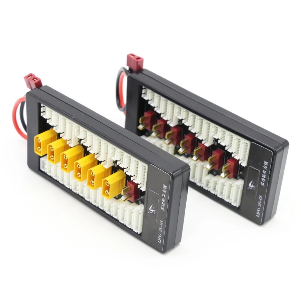 Lipo Parallel Charging Board - マルチ 2S-6S Lipo パラレルバランス充電ボード XT60 プラグ
