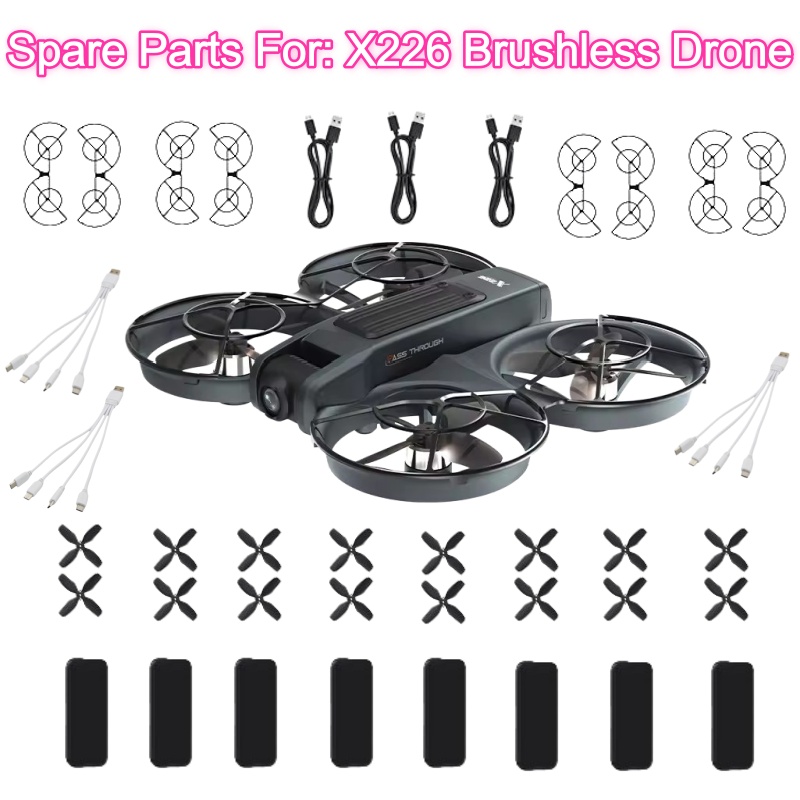 Drone Rc X226 - X226 ブラシレス RC ドローンリモートコントロールクワッドコプタースペアパーツ 3.7V 1800mAh