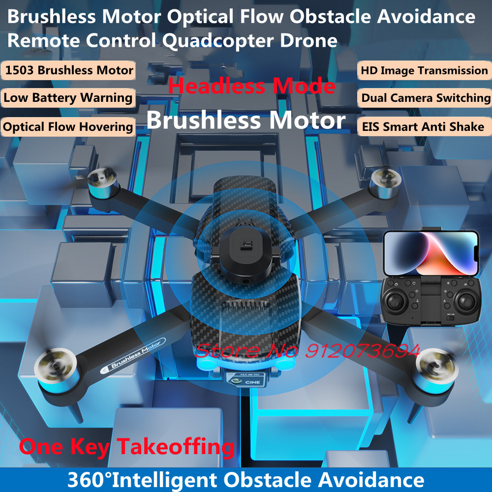 Drone Rc S1S - ブラシレス障害物回避リモコンクアッドコプタードローンEISスマートアンチシェイク低バッテリー警告RCクアッドコプタードローンモデル