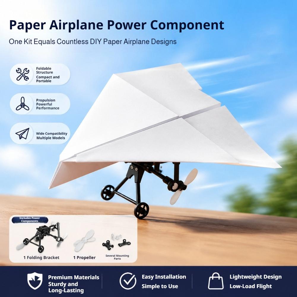 Drone Rc Jet - リモコン式紙製飛行機 ポータブルRC航空機組み立てパーツ DIY RC飛行機パワーキット クリエイティブな4チャンネルRC航空機キット