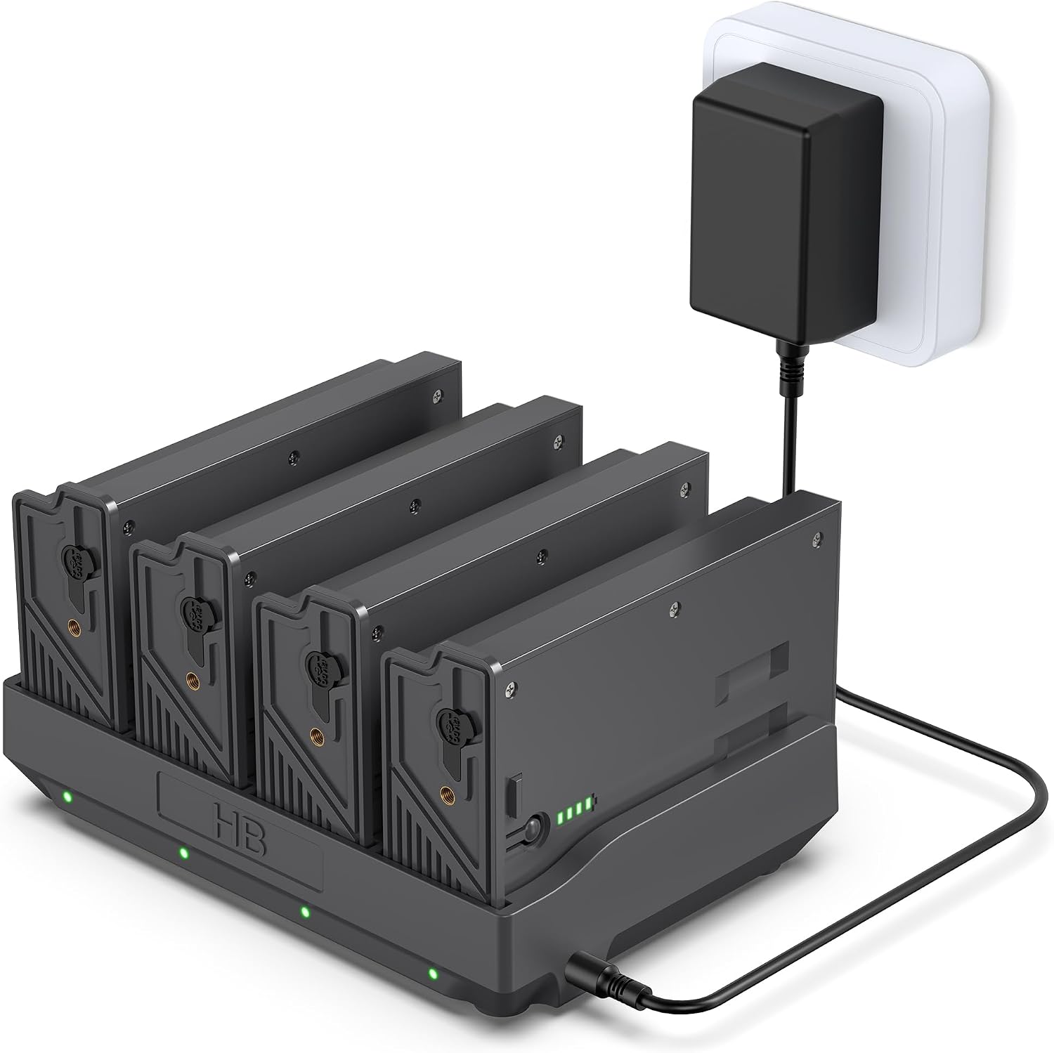 Lipo Battery Charger - 4個入りリポリチウムバッテリーセット、4スロット充電器付属、携帯型トレイルカメラ用：X Gen 3.0、2.0、X Pro 3.0、Pro、X Ultra