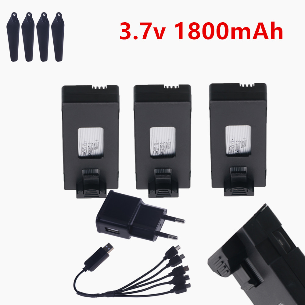 Drone E88 Rc Quadcopter - 充電式 3.7V リポバッテリー 1800mAh または RC