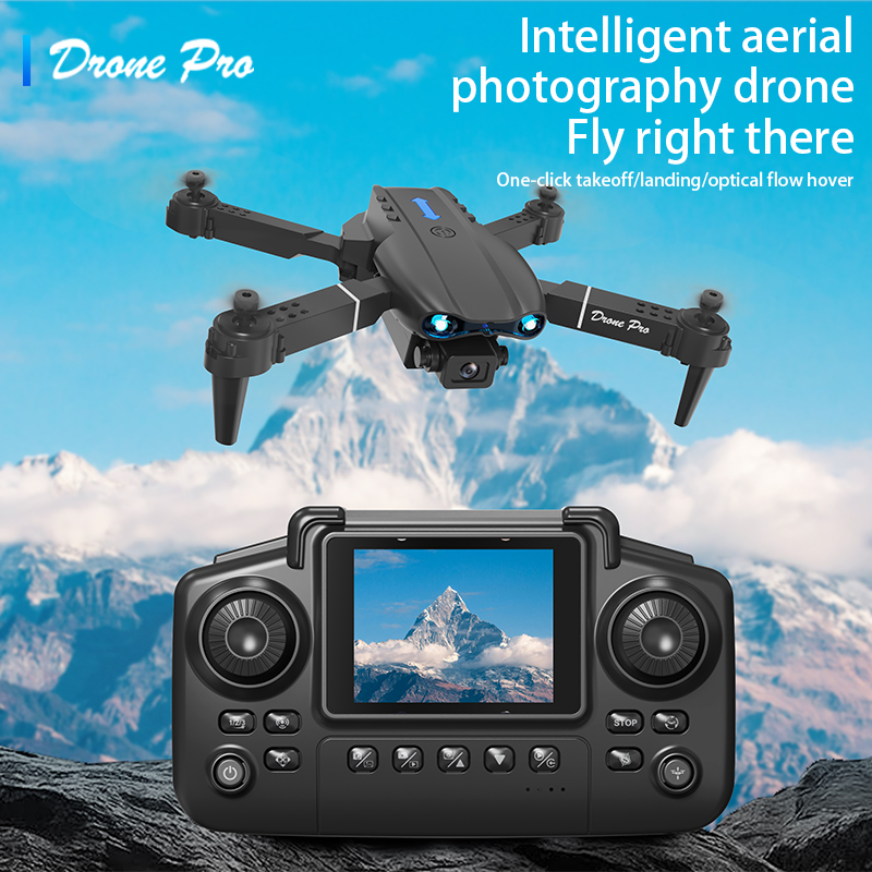 Drone Z - E99エアスクリーンコントロールドローン プロ仕様 ワイドRCドローン HD 4Kカメラ 折りたたみ式ヘリコプター航空機