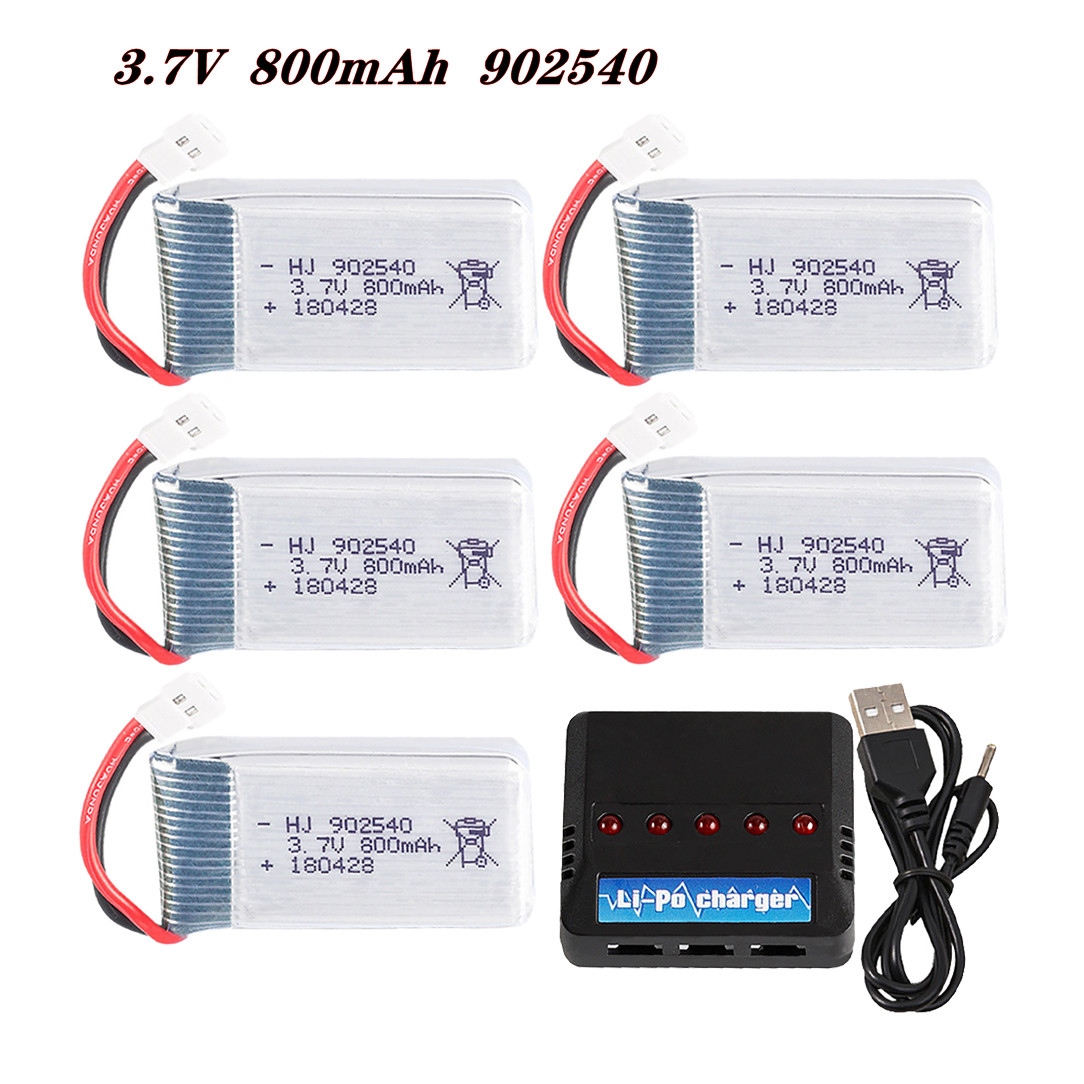 Drone Rcs - 3.7V 800mAh 902540 25C リポバッテリー SYMA