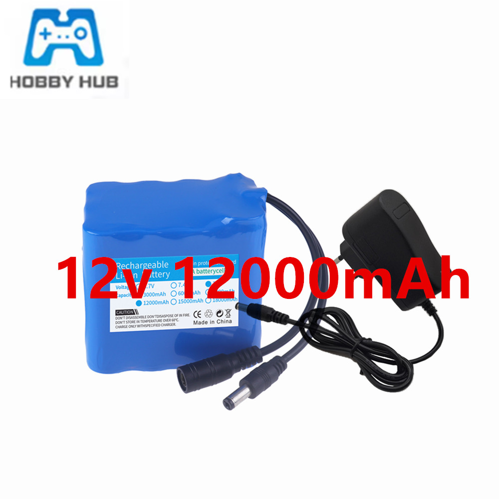 Lipo Battery Charger - 12V 12000mah バッテリー 3S4P 実容量充電式リチウムイオンバッテリーパック容量 DC