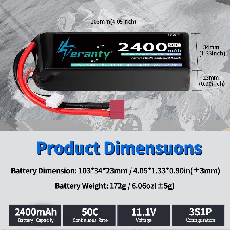 TERANTY 3S 2200/2400/2600mAh リ - Drone Rcs のレビューと価格