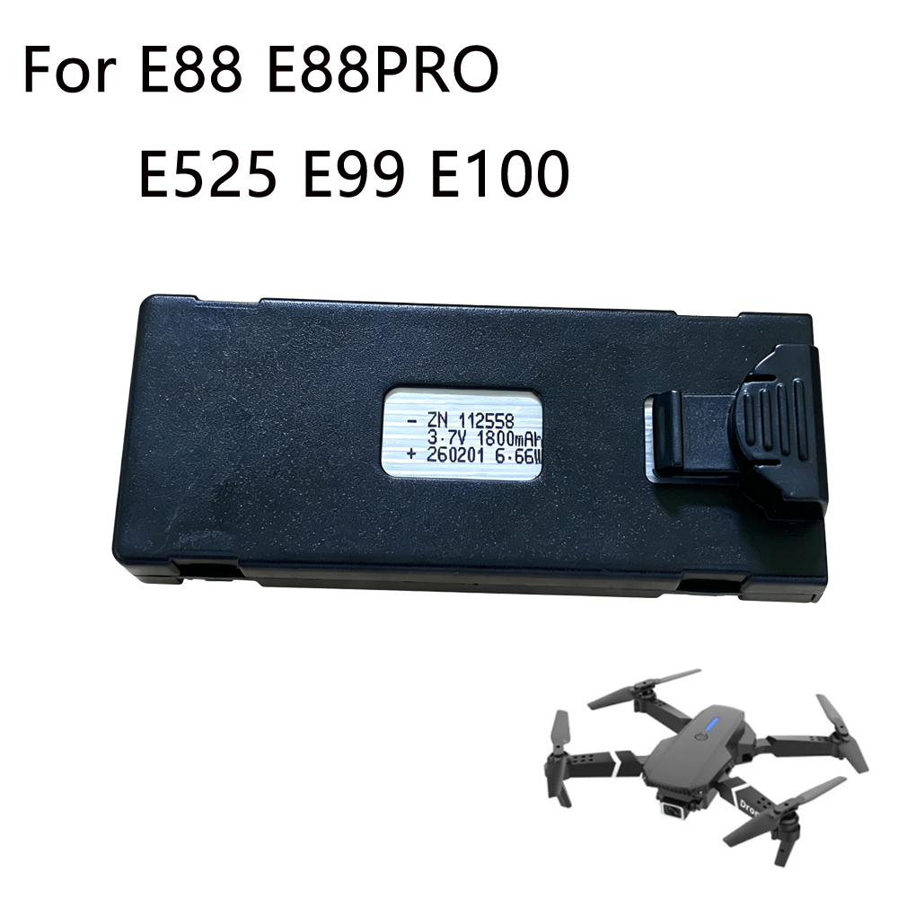 E88 ドローンバッテリー 3.7V 1800mAh 充電式 - Drone E88 Rc Quadcopter のレビューと価格