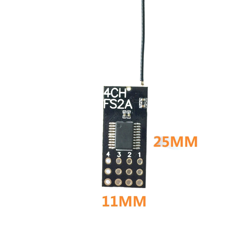 Flysky FS2A ミニレシーバー 4CH AFHDS  - Receiver Rc Drone のレビューと価格
