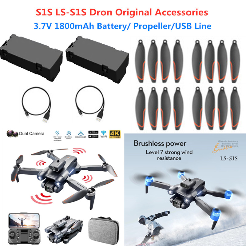 LS-S1S RC ドローンバッテリー 3.7V 1800m - Drone Rc S1S のレビューと価格