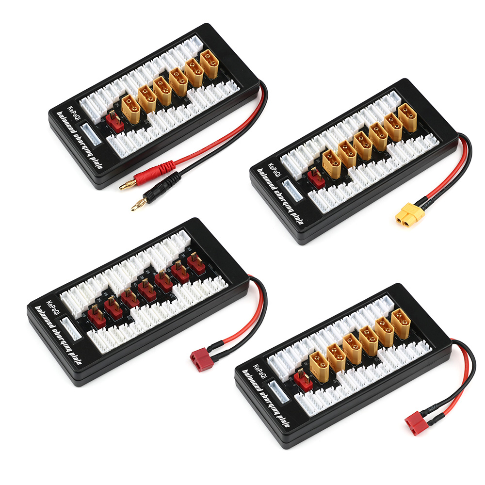 2S-6S XT60 パラレル充電ボード 6 in 1 4. - Lipo Parallel Charging Board のレビューと価格