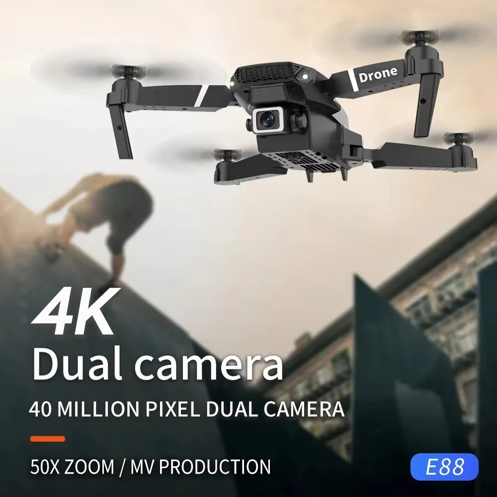 2026 プロフェッショナル 6K 広角ドローン E88 ス - Drone E88 Rc Quadcopter のレビューと価格