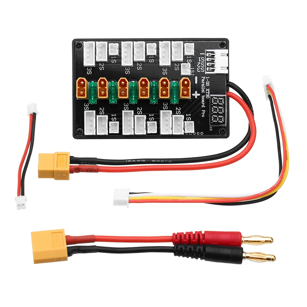 XT30プラグ1s-3sリポバッテリーアップグレード版パラレ - Lipo Parallel Charging Board のレビューと価格