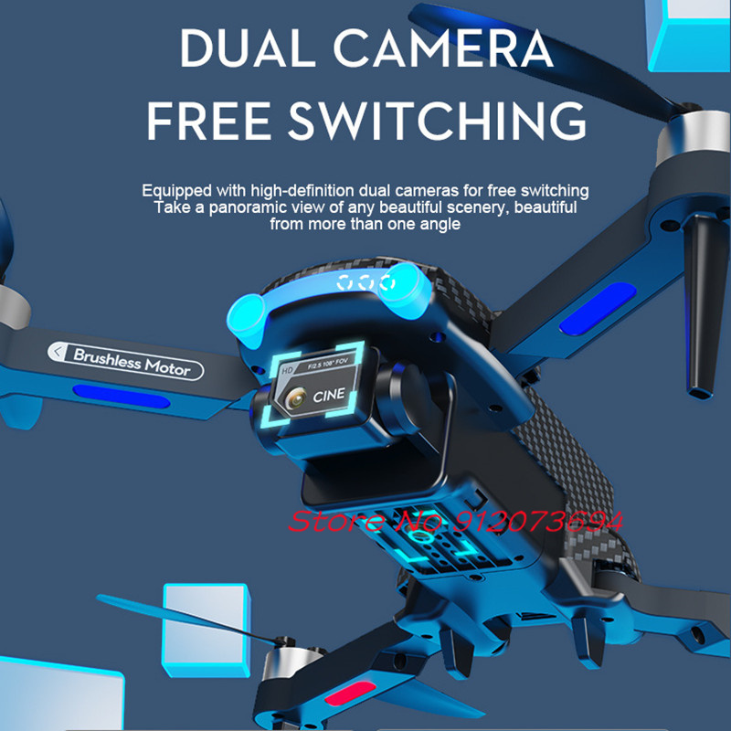 ブラシレス障害物回避リモコンクアッドコプタードローンEISス - Drone Rc S1S のレビューと価格