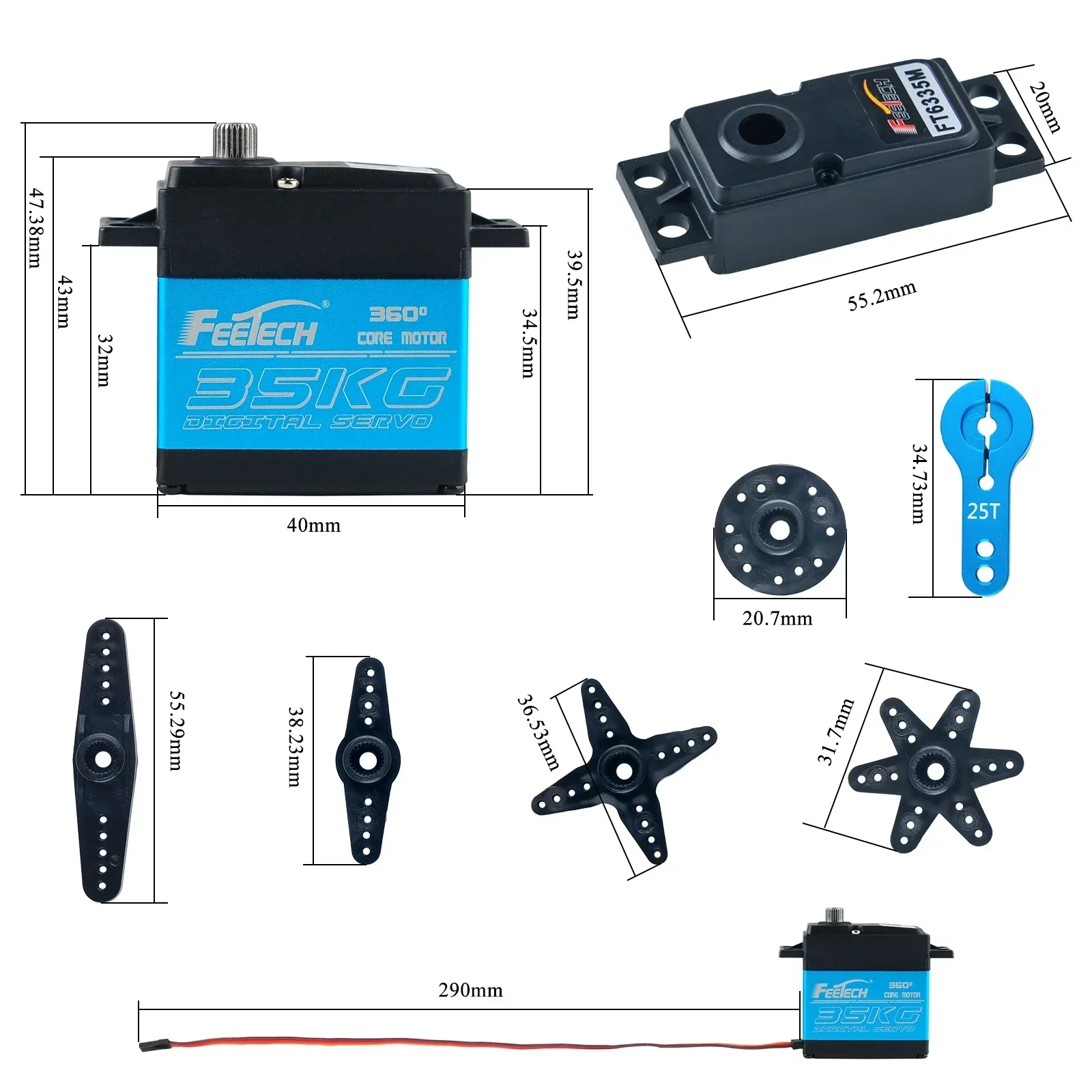 Feetech FT6335M デジタルRCサーボモーター  - Drone Rc Jet のレビューと価格