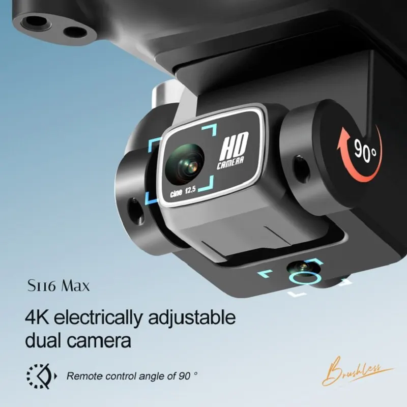 デュアルHDカメラ,オプティカルフロー,wifi,fpv r - Drone Rc S116 のレビューと価格