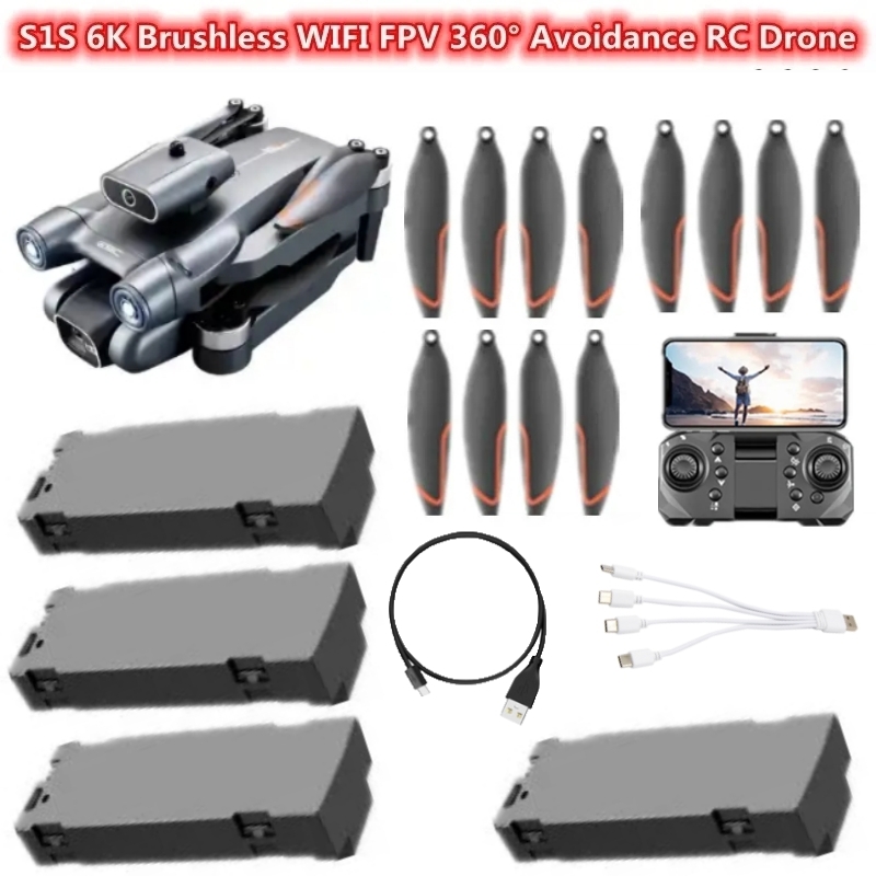 S1S 6K ブラシレス WIFI FPV 360 °    - Drone Rc S1S のレビューと価格